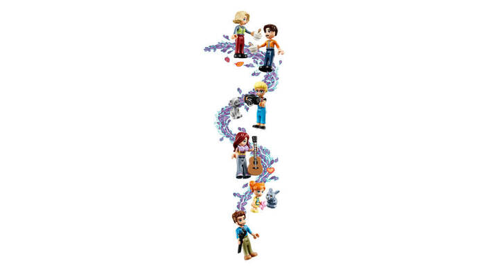 LEGO Friends Friends Olly ve Paisley'nin Aile Evleri 42620 - 1126 Parça Yapım Seti