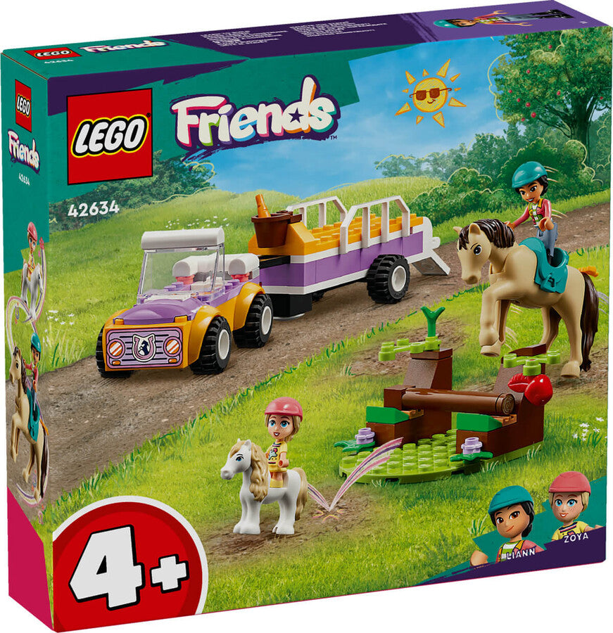 LEGO Friends At ve Midilli Römorku 42634 - 105 Parça Yapım Seti