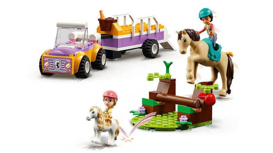 LEGO Friends At ve Midilli Römorku 42634 - 105 Parça Yapım Seti