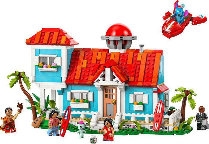 LEGO Disney Disney Lilo ve Stitch Plaj Evi 43268 - 834 Parça Yapım Seti