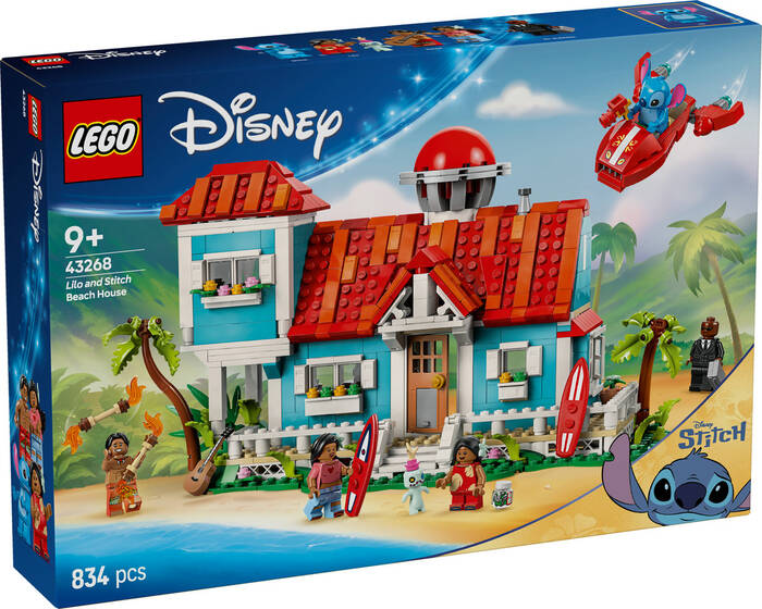 LEGO Disney Disney Lilo ve Stitch Plaj Evi 43268 - 834 Parça Yapım Seti