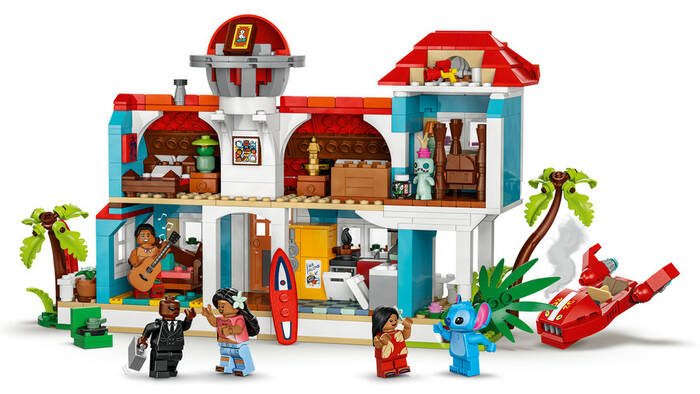 LEGO Disney Disney Lilo ve Stitch Plaj Evi 43268 - 834 Parça Yapım Seti