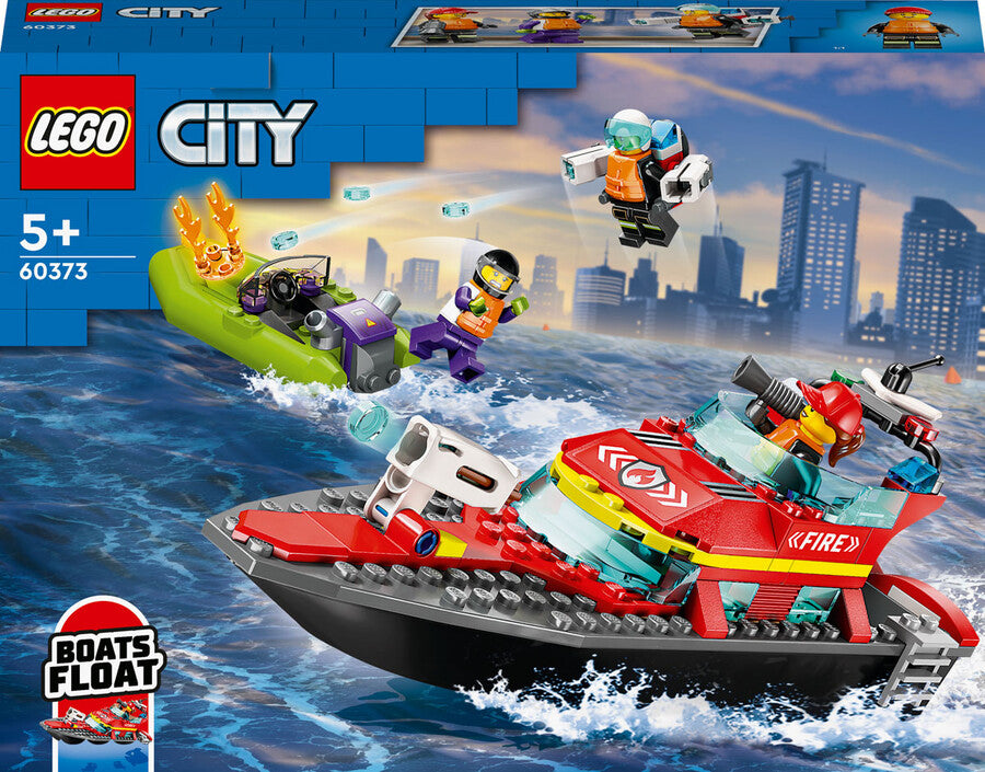 LEGO City İtfaiye Kurtarma Teknesi 60373 - 144 Parça Yapım Seti
