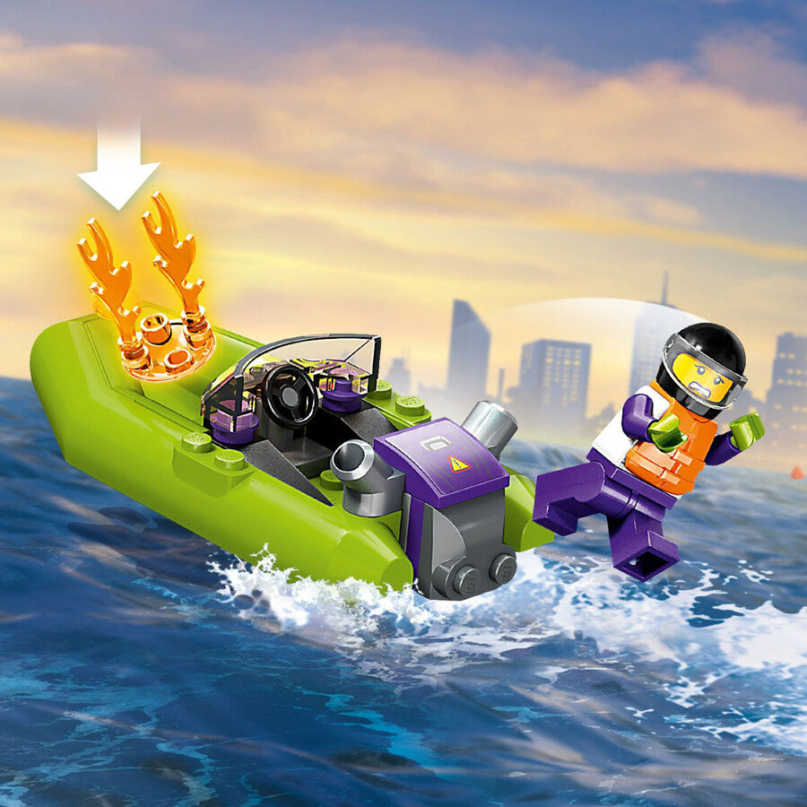 LEGO City İtfaiye Kurtarma Teknesi 60373 - 144 Parça Yapım Seti