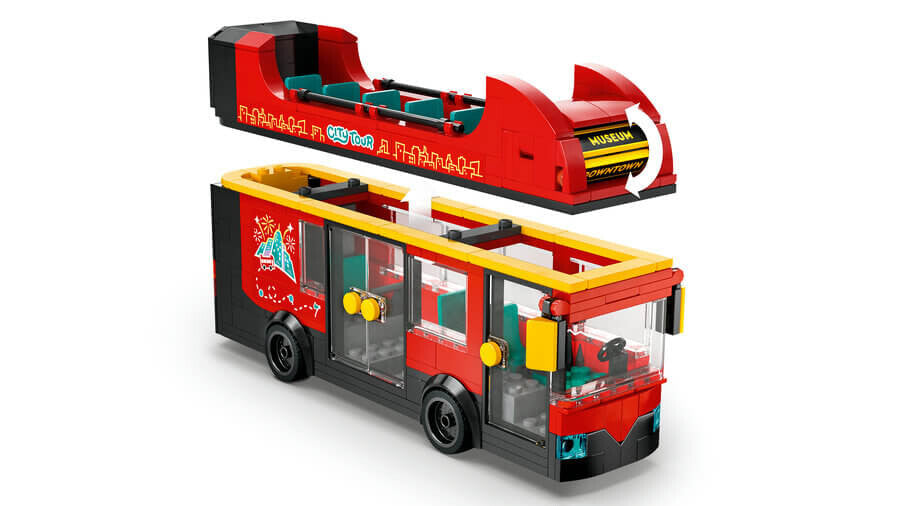 LEGO City Kırmızı İki Katlı Gezi Otobüsü 60407 - 384 Parça Yapım Seti