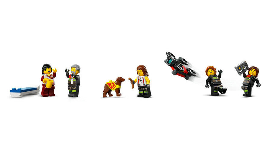 60414 Lego City İtfaiye Kamyon ve İtfaiye Merkezi 843 parça +6 yaş