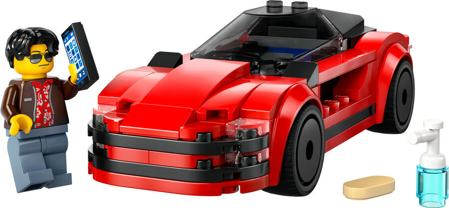LEGO City Kırmızı Spor Araba 60448 - 109 Parça Yapım Seti
