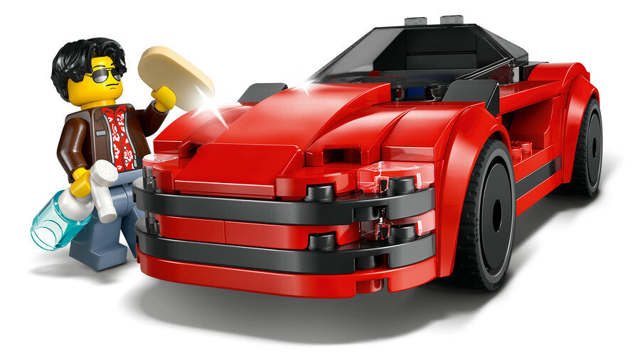 LEGO City Kırmızı Spor Araba 60448 - 109 Parça Yapım Seti