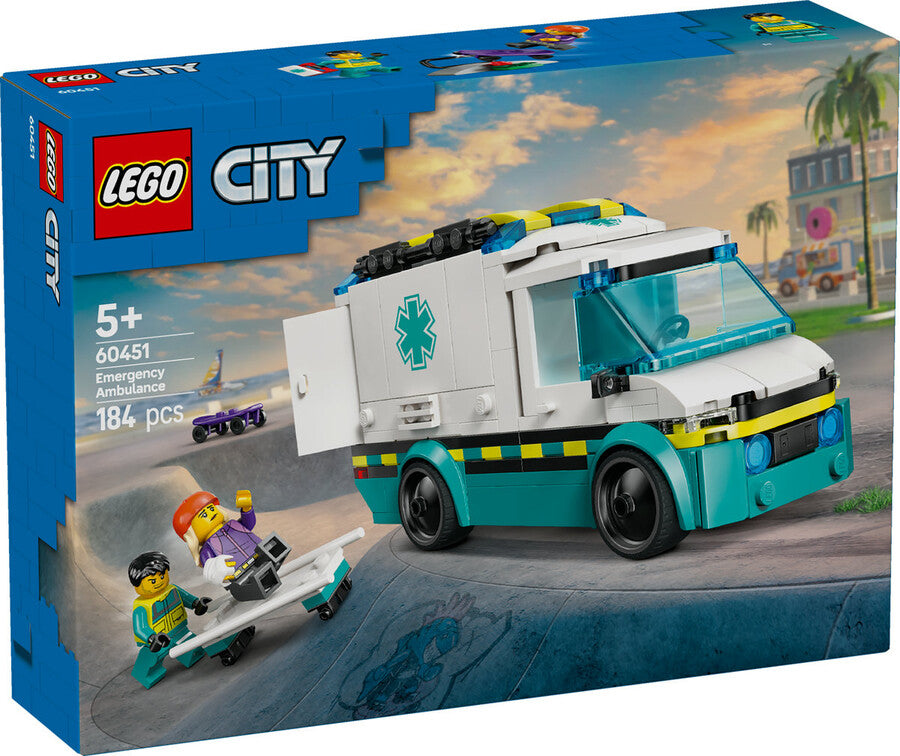 LEGO City Acil Yardım Ambulansı 60451 - 184 Parça Yapım Seti