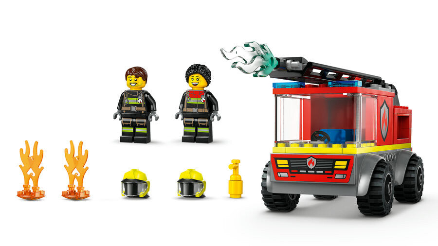 LEGO City Merdivenli İtfaiye Kamyonu 60463 - 82 Parça Yapım Seti