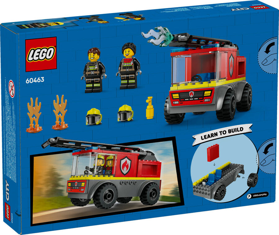 LEGO City Merdivenli İtfaiye Kamyonu 60463 - 82 Parça Yapım Seti