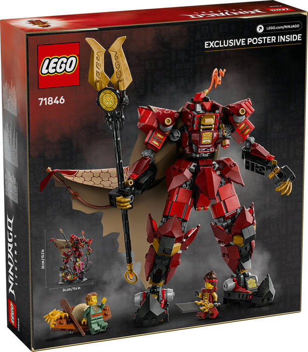 LEGO NINJAGO NINJAGO Ateş Şövalyesi Robotu 71846 - 996 Parça Yapım Seti