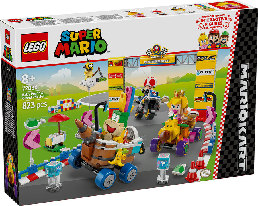 72036 Lego Super Mario - Baby Peach ve Grand Prix Seti 823 parça +8 yaş