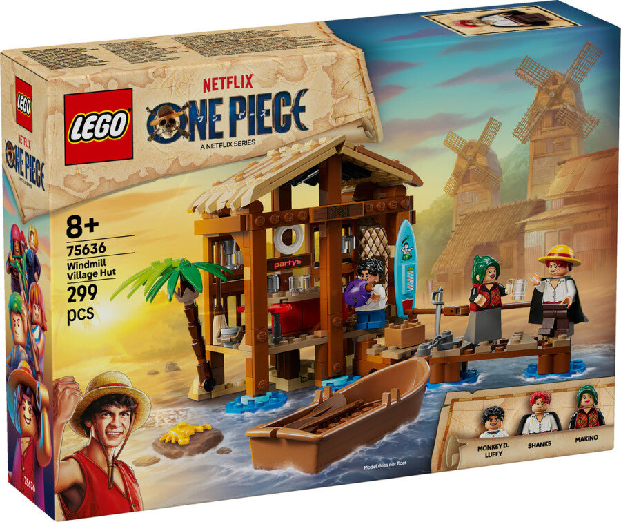 LEGO ONE PIECE Yel Değirmeni Köyü Kulübesi 75636 - 299 Parça Yapım Seti