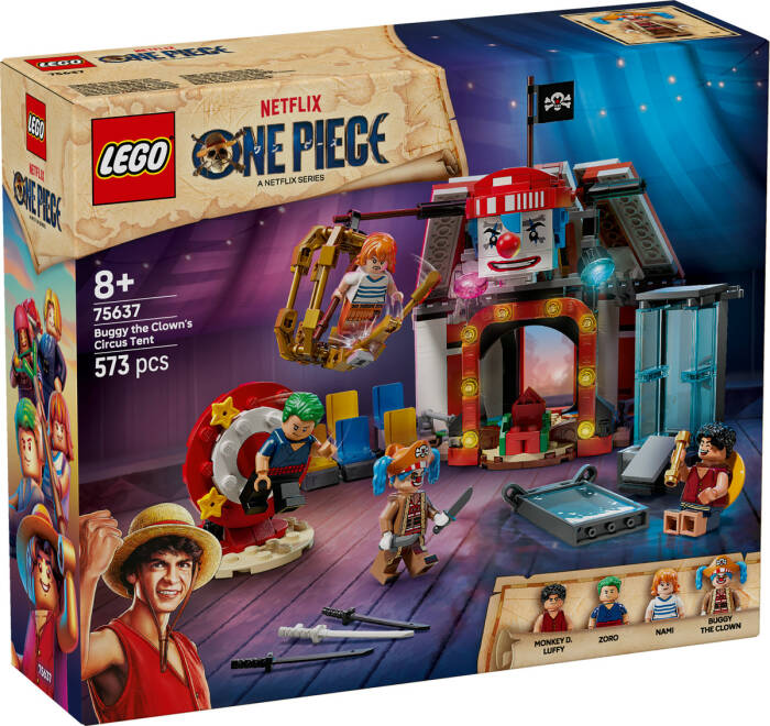 LEGO ONE PIECE ONE PIECE Palyaço Buggy'nin Sirk Çadırı 75637 - 573 Parça Yapım Seti
