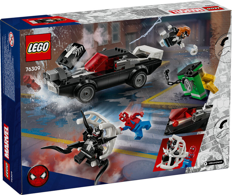 LEGO Marvel Örümcek Adam, Venom Arabasına Karşı 76309 - 254 Parça Yapım Seti