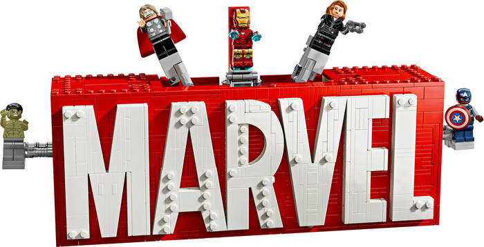 LEGO Marvel Marvel Logosu ve Minifigürleri 76313 - 931 Parça Yapım Seti