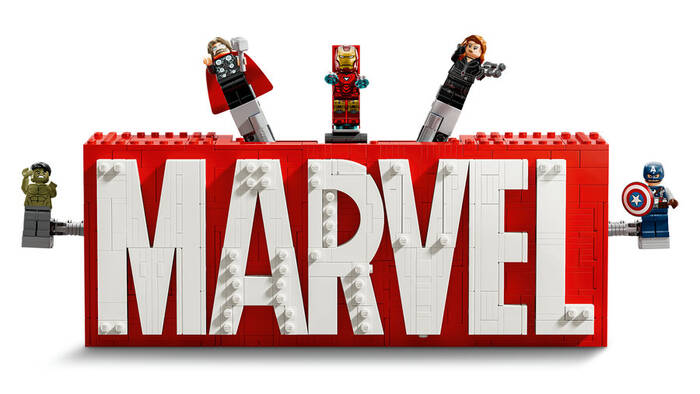LEGO Marvel Marvel Logosu ve Minifigürleri 76313 - 931 Parça Yapım Seti
