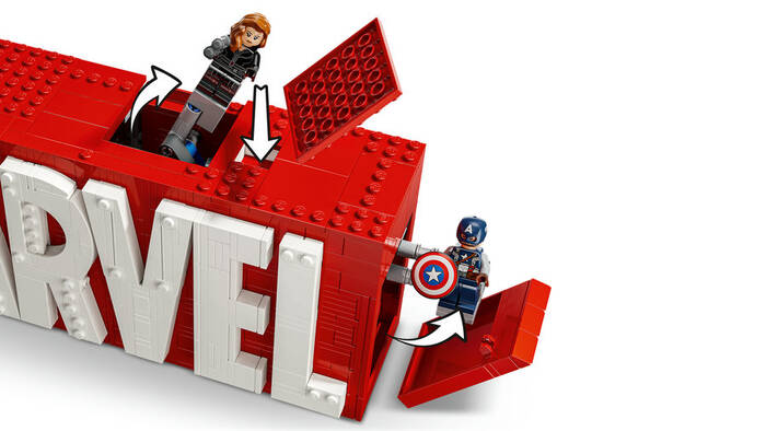 LEGO Marvel Marvel Logosu ve Minifigürleri 76313 - 931 Parça Yapım Seti