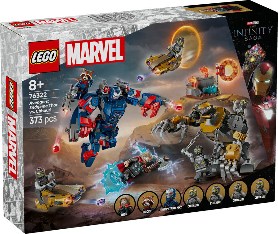 76322 Lego Marvel Avengers: Endgame Thor, Chitauriye Karşı 373 parça +8 yaş