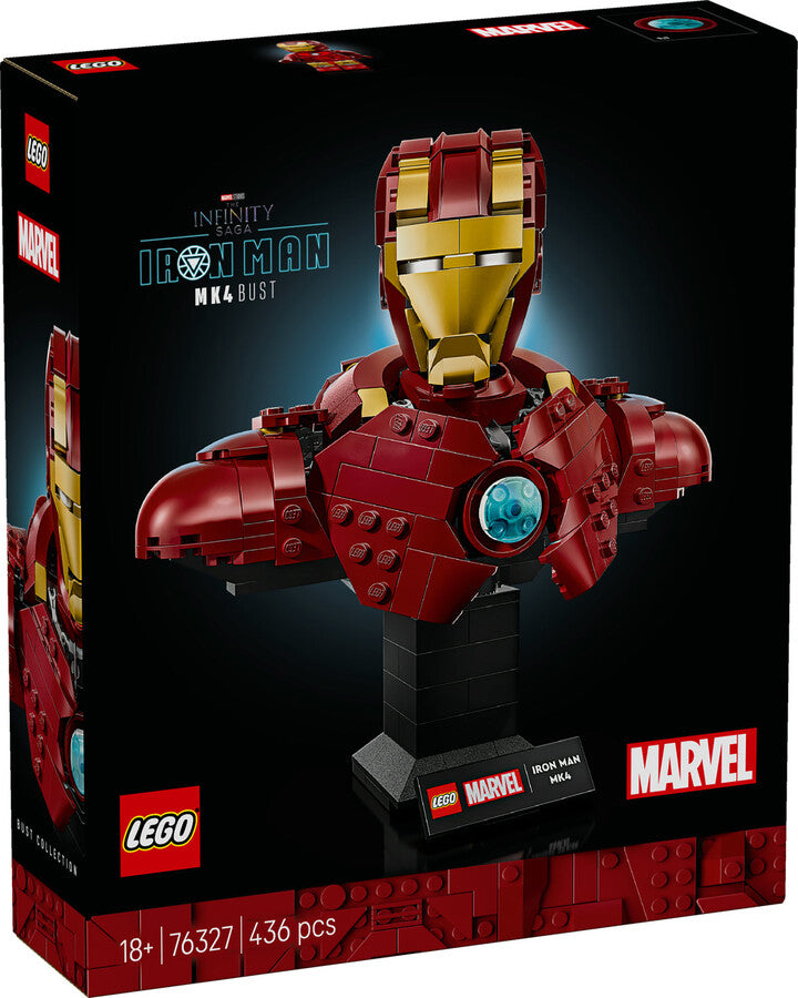 76327 Lego Marvel Iron Man MK4 Büstü 436 parça +18 yaş