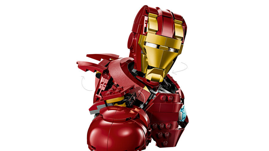 76327 Lego Marvel Iron Man MK4 Büstü 436 parça +18 yaş
