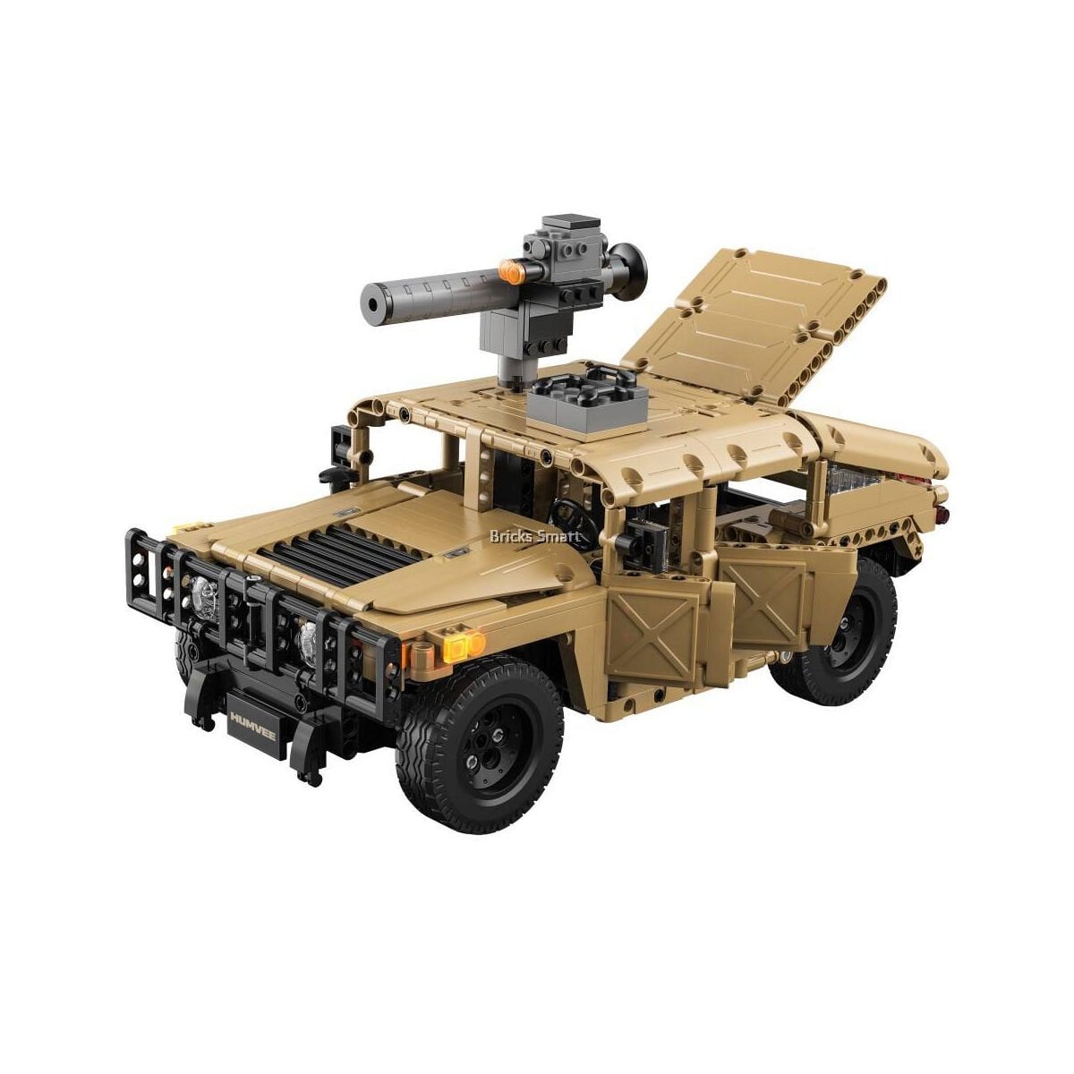 CaDA Humvee 1:14 Ölçek 628 Parça RC Yapı Bloğu Askeri Araç Seti - Uygulama ve Radyo Kumanda Kontrollü