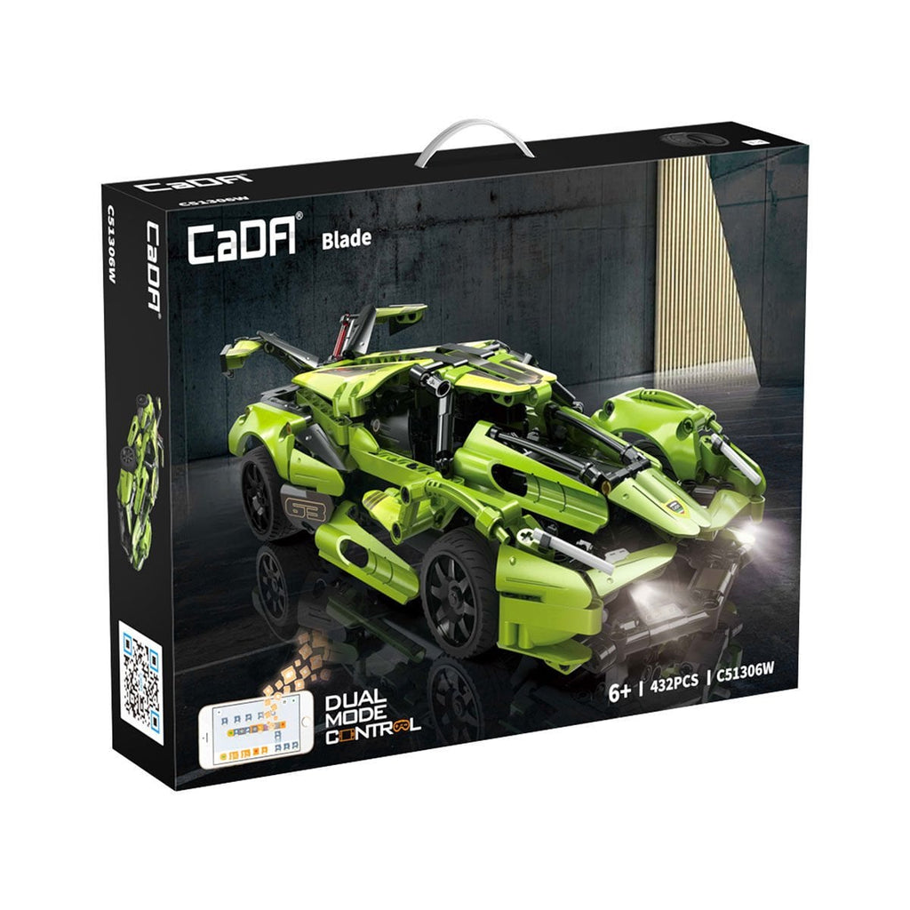 CaDA Blade C51306W 432 Parça Uzaktan Kumandalı Yapı Blokları Spor Araba – Çift Modlu RC Kontrol