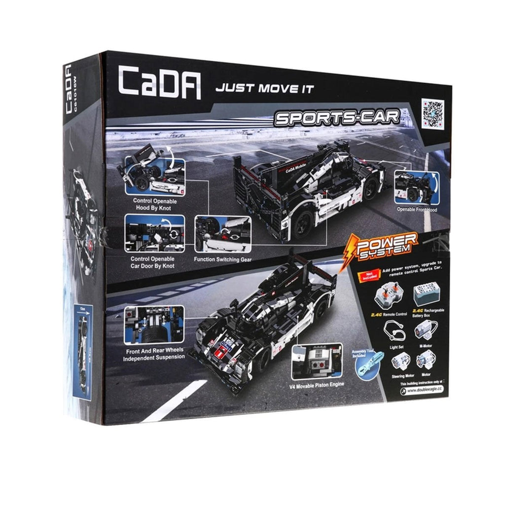 CaDA GT Sport Car C51307W - 427 Parça Kumandalı Yapı Bloğu Araba Seti (Uygulama + 2.4G RC)