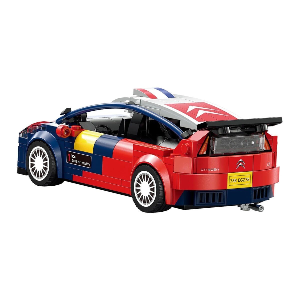 CaDA Citroen C4 WRC 1:24 Ölçek 296 Parça Yapı Bloğu Ralli Model Araba Seti