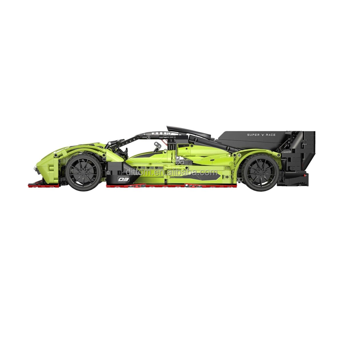 CaDA C63009W Phantom Wing 1:10 Süper Spor Yarış Arabası Yapı Bloğu Seti - 1817 Parça