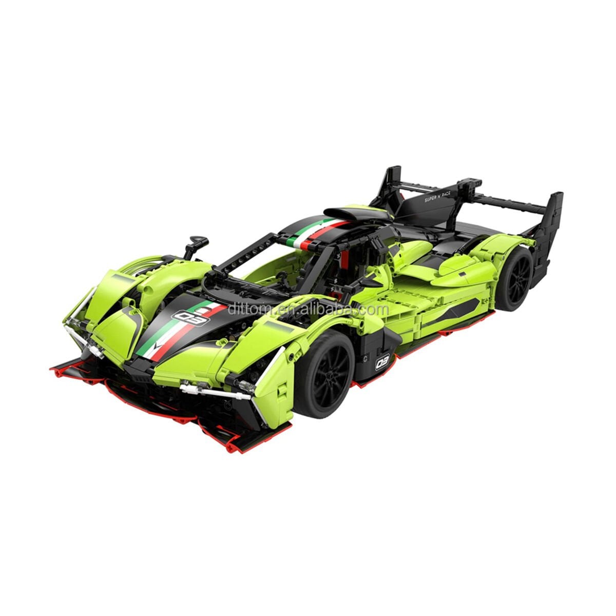 CaDA C63009W Phantom Wing 1:10 Süper Spor Yarış Arabası Yapı Bloğu Seti - 1817 Parça