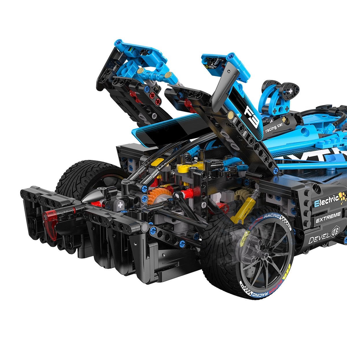 CaDA C64004W Formula E Yarış Arabası Yapı Blok Seti - 1667 Parça, 1:8 Ölçek