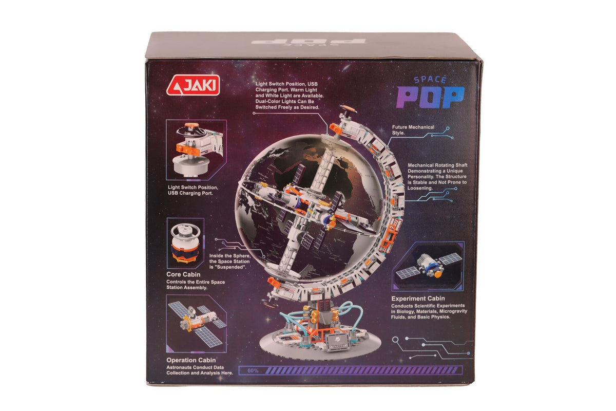 JAKI Space Pop CK006 Breaking-Dawn Globe Işıklı Dünya Küresi Yapı Bloğu Seti - 770 Parça