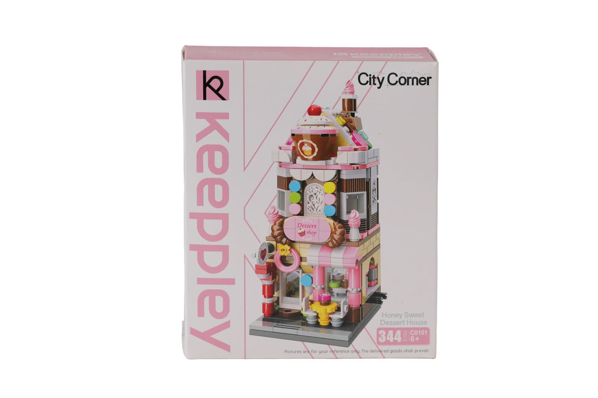 Keeppley City Corner C0101 Tatlı Dükkanı 344 Parça Mini Yapı Blokları Seti