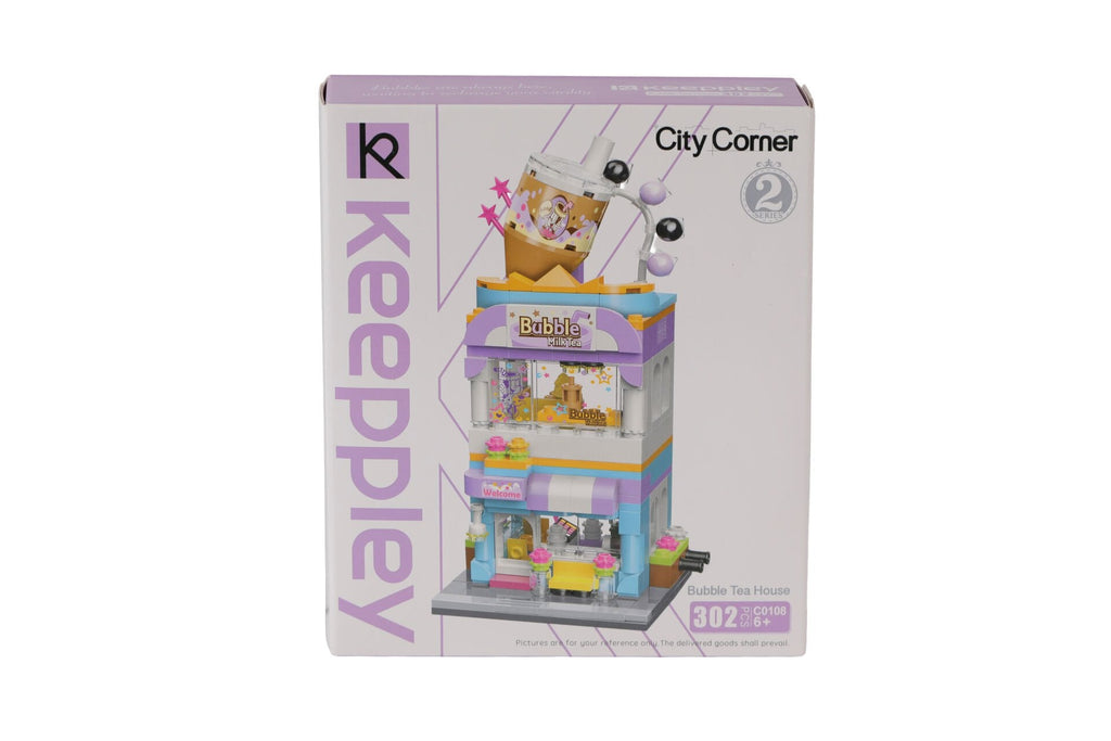 Keeppley City Corner Bubble Tea Kafe 302 Parça Mini Yapı Blokları Seti (KP0108)