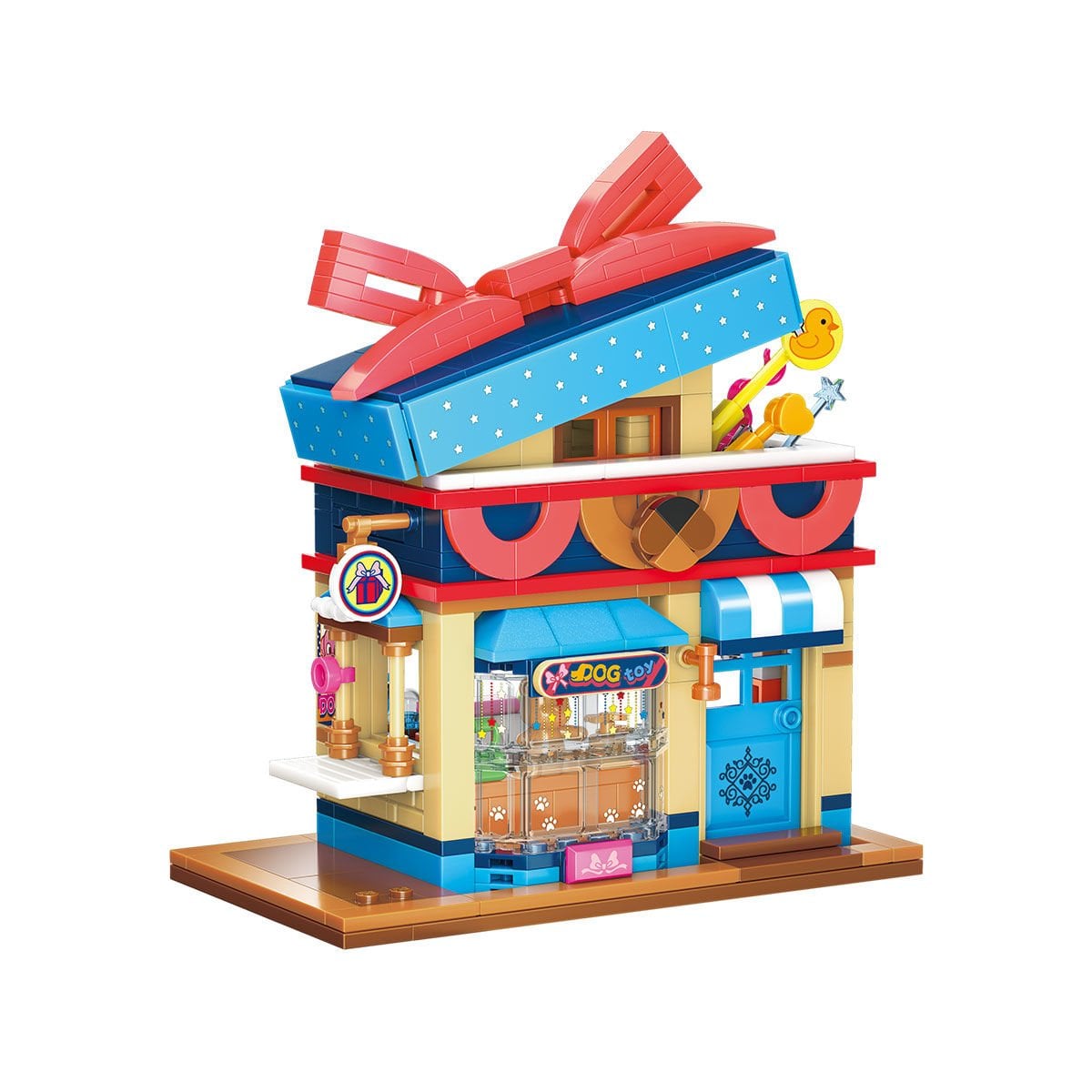 Keeppley Lovely Street Poodle Toy Store 374 Parça Mini Yapı Bloğu Seti - Lego Uyumlu