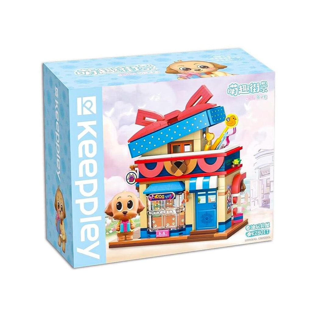 Keeppley Lovely Street Poodle Toy Store 374 Parça Mini Yapı Bloğu Seti - Lego Uyumlu