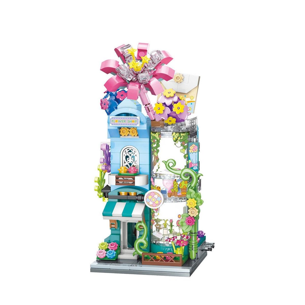 Keeppley City Corner Greenness Çiçek Dükkanı K28016 - 356 Parça Yapı Bloğu Seti