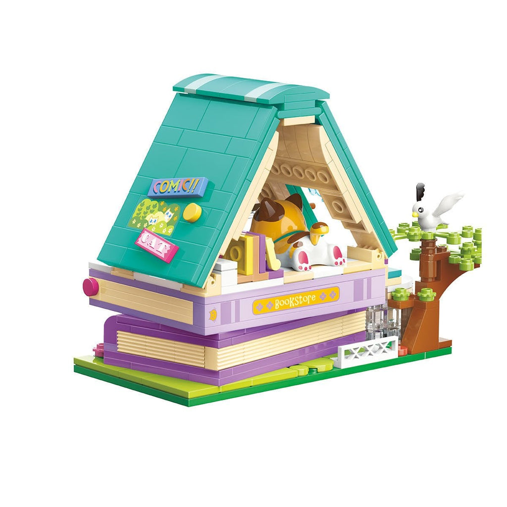 Keeppley Lovely Street K28018 Calico Cat Comic House 324 Parça Mikro Yapı Blokları Seti