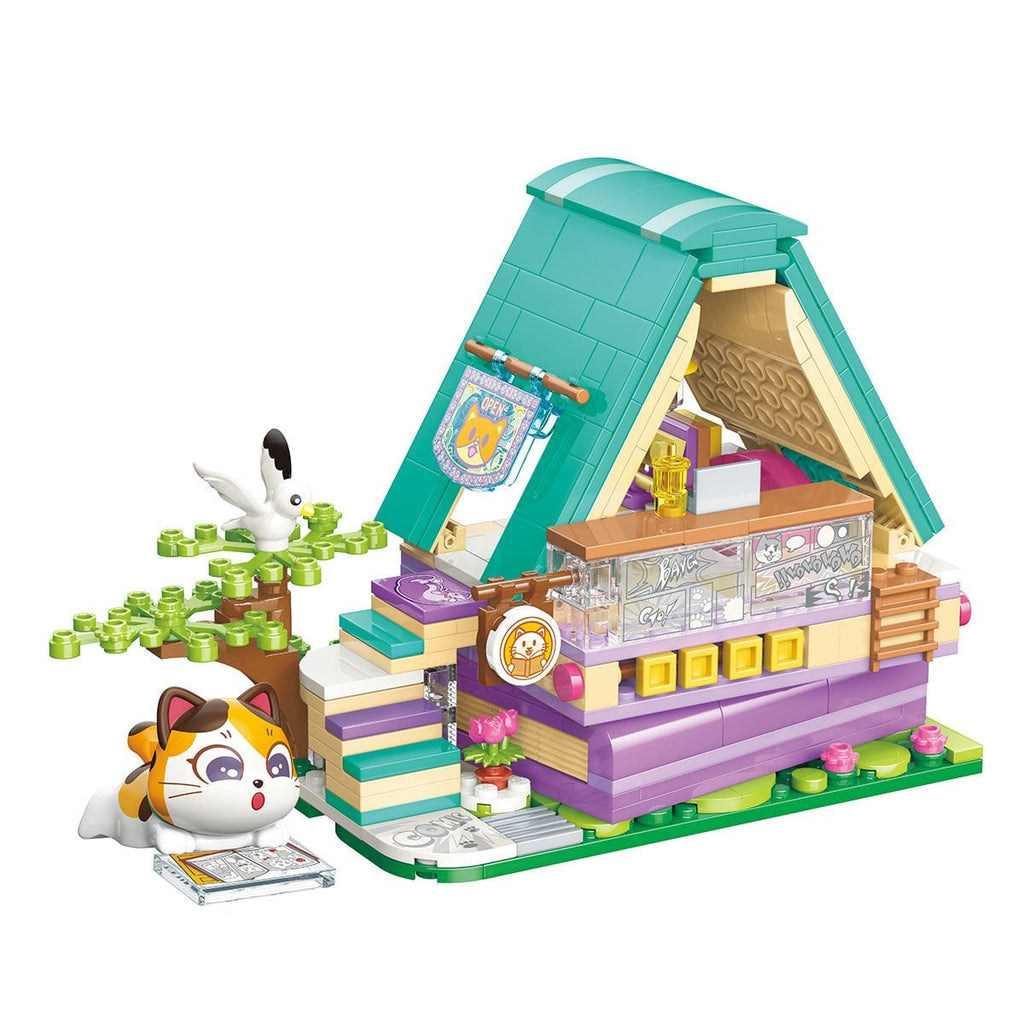 Keeppley Lovely Street K28018 Calico Cat Comic House 324 Parça Mikro Yapı Blokları Seti