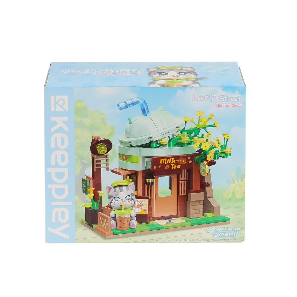 Keeppley Lovely Street K28021 Ash Cat Süt Çayı Dükkanı 411 Parça Yapım Seti