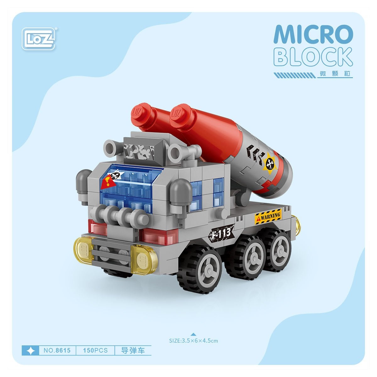 LZ8615 LOZ Araba Blok Seti Mini Poşet 150 Parça -Vagon life